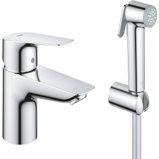 Смеситель для раковины Grohe BauEdge 23757001 с гигиеническим душем Хром